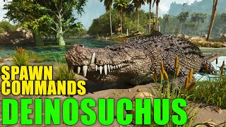 Ark DEINOSUCHUS spawn commands [upl. by Nareht]