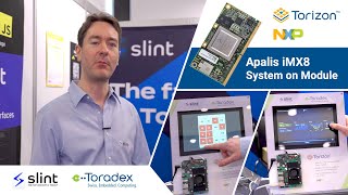 Slints Fast and Easy UI Toolkit with Torizon and NXP iMX 8 Apalis System on Module  EW2023 [upl. by Story204]