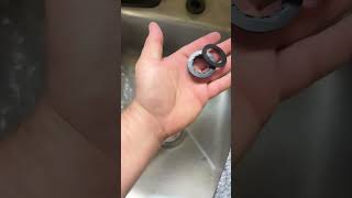 Installing a kitchen sink soap dispenser handy shorts handyman plumbing diy homerenovation [upl. by Anigger]