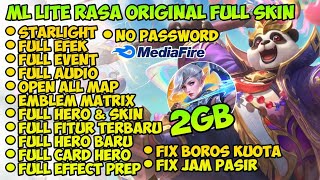 Data ML Lite Full Event 2Gb Terbaru Patch Suyuo  Ml Lite  Cara Mengatasi Lag Mobile legends [upl. by Eldwon]