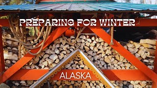 Winter Prep  Alaska Couple Vlog  OffGrid  Getting Organized [upl. by Lasiaf]