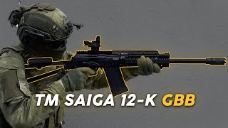 Toy Gun ASMR  Saiga 12K GBB Tokyo Marui [upl. by Nottarts]