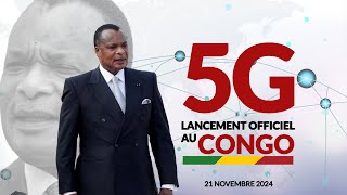 🔴DIRECT  LANCEMENT OFFICIEL DE LA 5G AU CONGO PAR LE PRESIDENT DENIS SASSOUNGUESSO congo 5g [upl. by Viva]