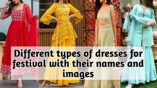 Different types of dresses for festival with their names and imageswedding dressing ideas [upl. by Nosyk]