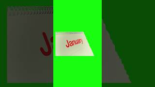 Calendar month counting effect calendar calender2024 greenscreeneffects greenscreen yt [upl. by Hgielanna]