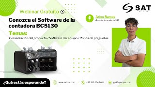 Software de la contadora de billetes BC5130 SAT Webinar  Satpcs [upl. by Mchale]