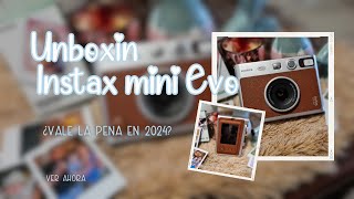 INSTAX MINI EVO ¿VALE LA PENA EN 2024 📸 MI NUEVA CÁMARA INSTANTANEA 📸 UNBOXING [upl. by Parrisch]