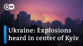 Fresh Russian rocket attacks on Kyiv  DW News [upl. by Akinek]