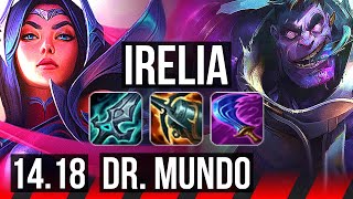 IRELIA vs DR MUNDO TOP  900 games 1138  EUW Master  1418 [upl. by Cavit]