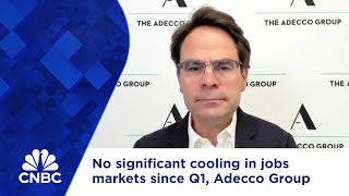 No significant cooling in jobs markets since Q1 Adecco Group CFO says [upl. by Sartin]