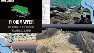 Pix4Dmapper Introduction  Creating 3D map of a site with Drone Imagery [upl. by Nautna]