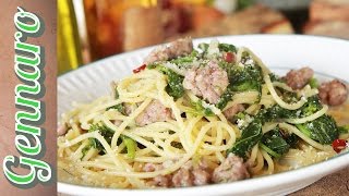 Simple Sausage Spaghetti  Amalfi Coast [upl. by Llezo]