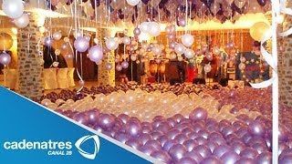 ¿Cómo decorar una fiesta con globos  Decoración con globos [upl. by Enilemme739]