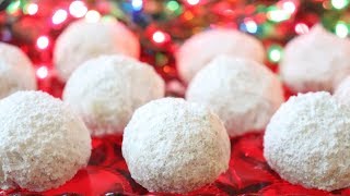 EASY Christmas Snowballs  Pecan Balls  So Easy ANYONE Can Make These [upl. by Alyled]