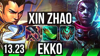 XIN ZHAO vs EKKO JNG  12210 Rank 9 Xin Dominating  KR Challenger  1323 [upl. by Kalb186]