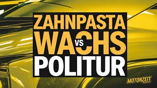 WIE DU MATTE SCHEINWERFER AUFBEREITEST  ZAHNPASTA VS WACHS POLITUR  DIY TUTORIAL [upl. by Ahseinar]