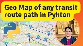 Interactive Route Line Map in Python using folium [upl. by Fiester425]