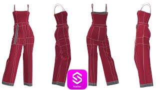 Style 3D Tutorial  How to Make a JUMPSUIT style3d fashion tutorial marvelousdesigner [upl. by Indyc150]