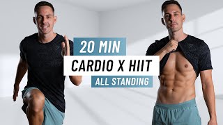 20 Min Intense HIIT Workout For Fat Burn  ALL STANDING  No Equipment Home Workout [upl. by Compte]