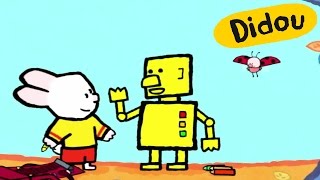 Robot  Didou dessinemoi un robot  Dessins animés pour les enfants  plus 🎨 ici ⬇⬇⬇ [upl. by Marsland]