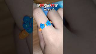 Diy BOW Ring🎀 diy beads jewelry ring [upl. by Nesyla]