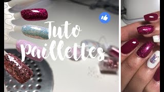 TUTO ONGLES  Pour les fans de paillettes ✨ [upl. by Akemihs471]