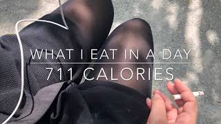 What I Eat In A Day  711 Calories  restriction [upl. by Enialem658]