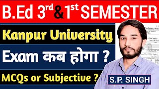 CSJMU💥BEd Exam November में  Exam Date [upl. by Anelrad]