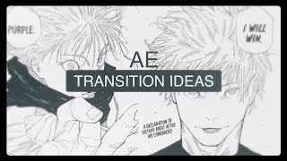 Transition Ideas  After Effects [upl. by Elsilrac]