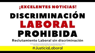 CONTRATACIÓN SIN DISCRIMINACIÓN Recursos Humanos tiembla [upl. by Noiwtna59]