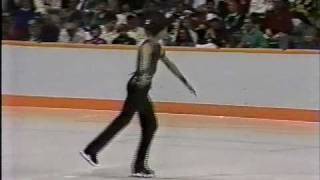 Heiko Fischer FRG  1988 Calgary Figure Skating Mens Long Program US ABC [upl. by Bremser]