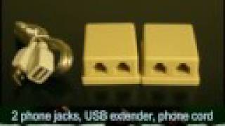 Run USB Through Phone Lines [upl. by Eintruok]