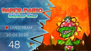 Paper Mario Sticker Star LivestreamBlind  48  Feuer gegen Wasser  mit Jan [upl. by Leahcim]