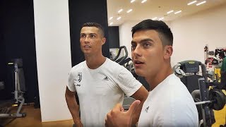 RONALDO CROSSBAR CHALLENGE w Dybala Cuadrado [upl. by Eberle]