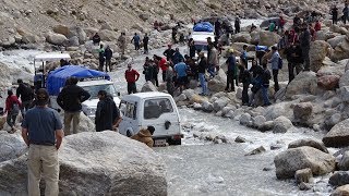 Dangerous Water Crossing At Chota Dara In Spiti Valley [upl. by Adnorahs543]