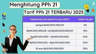 Menghitung Pajak Penghasilan PPh 21 terbaru tahun 2023 pph21 pajakpenghasilan pajak [upl. by Joiner]