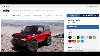 Bronco Sasquatch Price Revealed Build your Bronco Website Is Up [upl. by Sugirdor217]