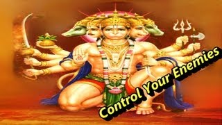 Mantra To Control Enemies  Hanuman Mantra शत्रु बाधा निवारण मंत्र [upl. by Ahsilak]