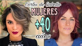 ✂️TENDENCIAS CABELLO 2024 ESTILOS y CORTES 💇‍♀️ de MODA para MUJERES de 40 años que más REJUVENECEN [upl. by Llewsor]