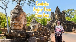 Around Angkor Thom temple in Cambodian [upl. by Donovan]