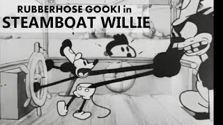 I Animated my Character inside Steamboat Willie  Ft Rubberhose Gooki [upl. by Malissa567]