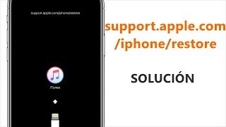 Error supportapplecomiphonerestore iPhone ¡1 clic solución [upl. by Ahsiled]