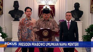 Presiden Prabowo Umumkan Nama Menteri Didampingi Wakil Presiden Gibran  Pengumuman Susunan Kabinet [upl. by Ahsietal940]