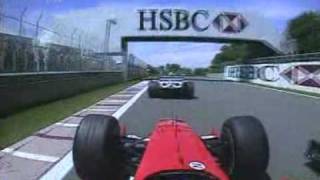 Start of Canadian F1 GP 2004 Onboard [upl. by Atiuqer]