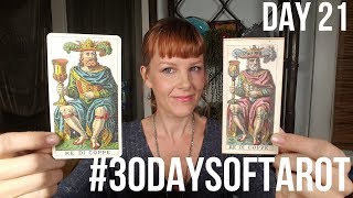 30daysofTarot quotTarocco Soprafinoquot Lombardy amp Ancient Italian with Naha 21 [upl. by Birk]