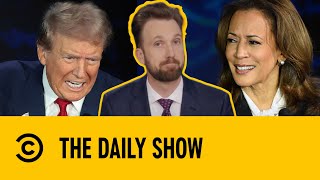 Trump Accuses Harris Of Cheating At Presidential Debate  The Daily Show [upl. by Aniteb810]