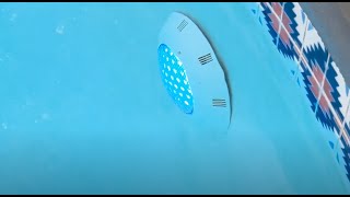 Upgrading pool lighting with a surface mount LED light [upl. by Sula]