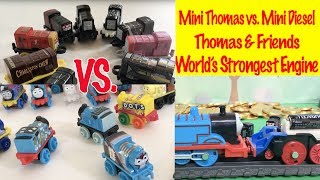 Mini Thomases vs Mini Diesels  Worlds Strongest Engine Competition and Fun Story with Kids Toys [upl. by Lisa]