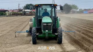 MONOSEM NC 真空播種機  JOHN DEERE 5095M 裕農鹿曳引機 [upl. by Norty]