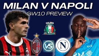 Milan v Napoli Preview  GW 10 Mid Week Action in Serie A [upl. by Arjun371]